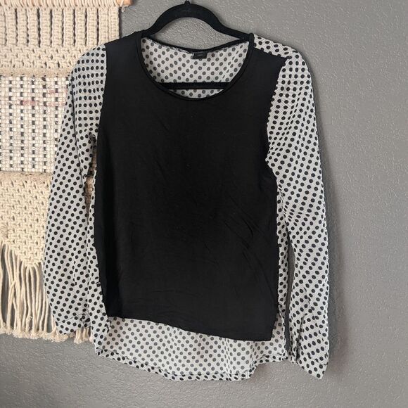 Ann Taylor Tops - ⭐ 3 for $20🌼 Ann Taylor Mixed Fabric Long Sleeve